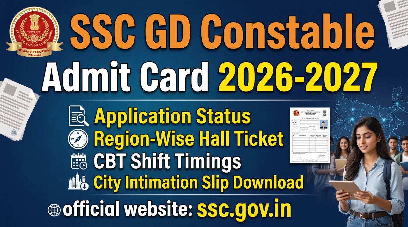 SSC GD Constable Admit Card 2026-2027 SSC GD Constable Admit Card 2026-2027
