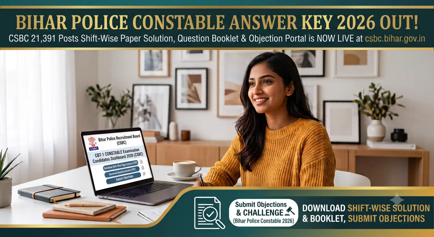 Bihar Police Constable Answer Key 2026 Bihar Police Constable Answer Key 2026