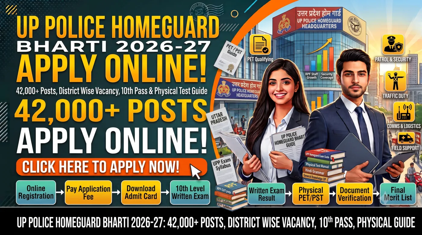 UP Police Homeguard Bharti 2026-27 UP Police Homeguard Bharti 2026-27