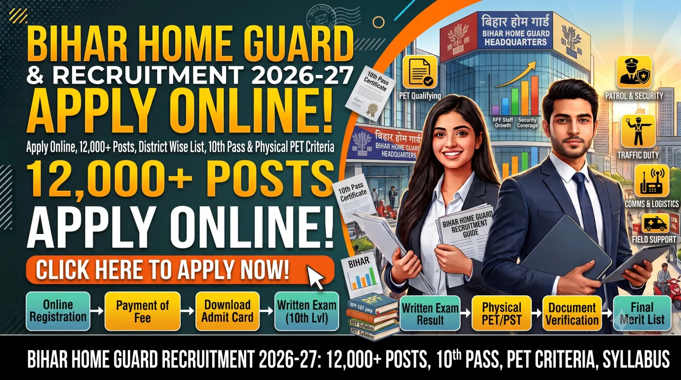 Bihar Home Guard Recruitment 2026-27 Bihar Home Guard Recruitment 2026-27