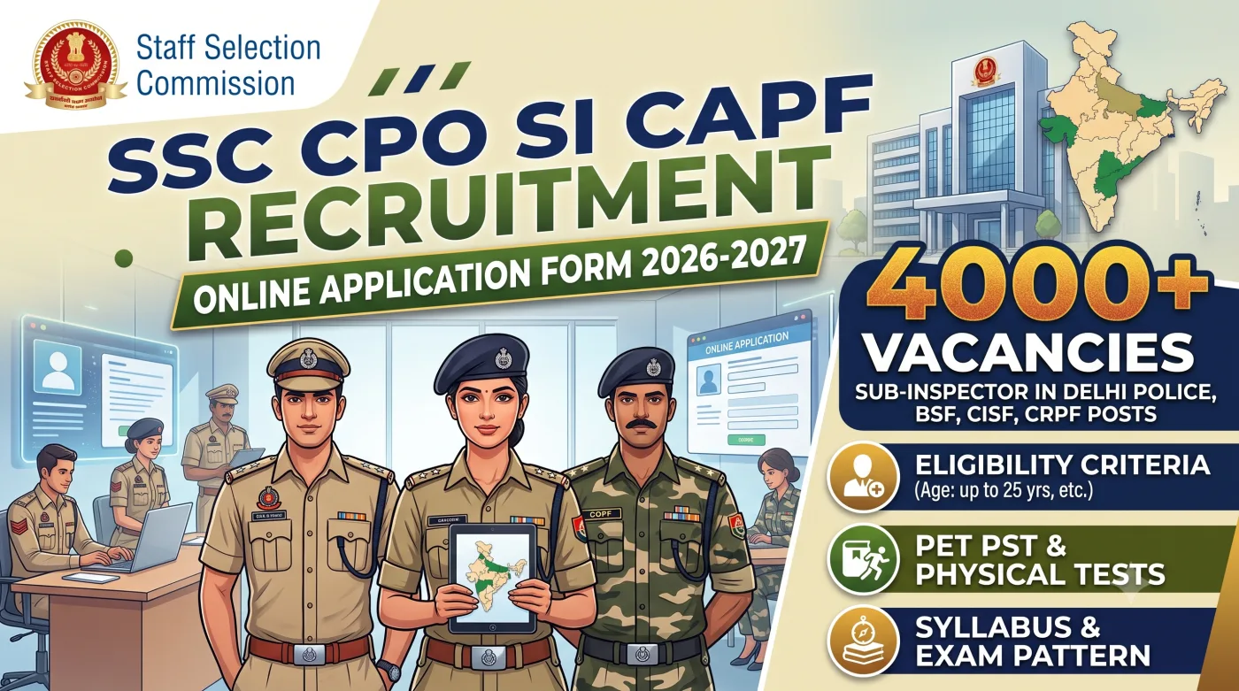 SSC CPO SI CAPF Recruitment 2026-2027