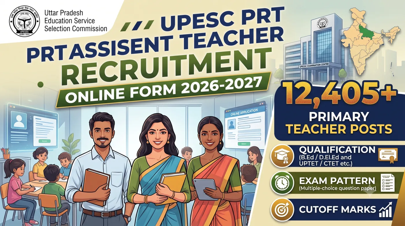 UPESSC PRT Assistant Teacher Recruitment 2026-2027