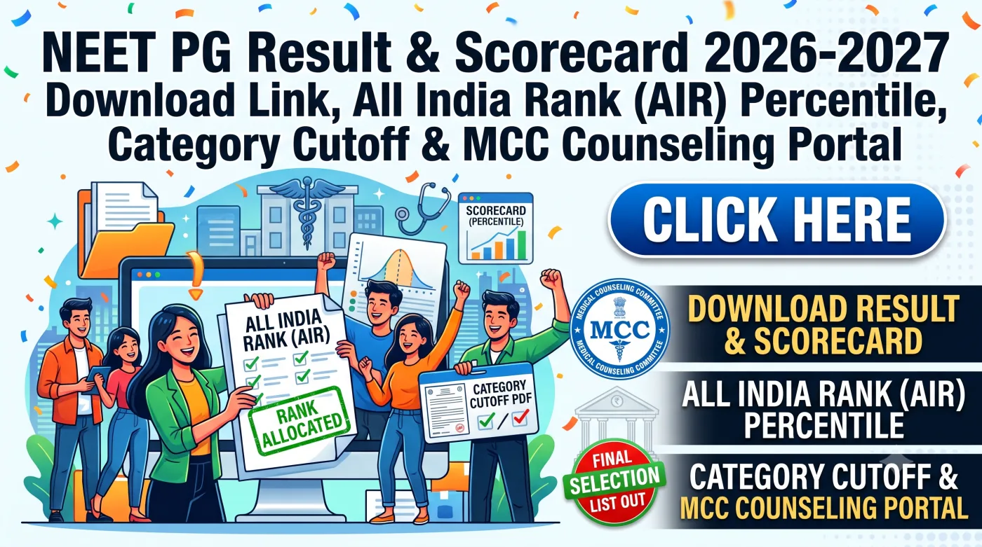 NEET PG Result & Scorecard 2026-2027