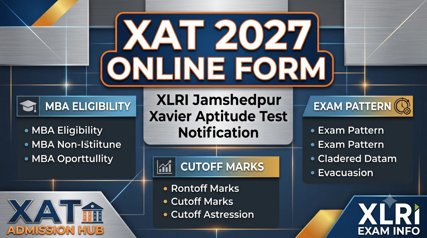 XAT 2027 Online Form XAT 2027 Online Form