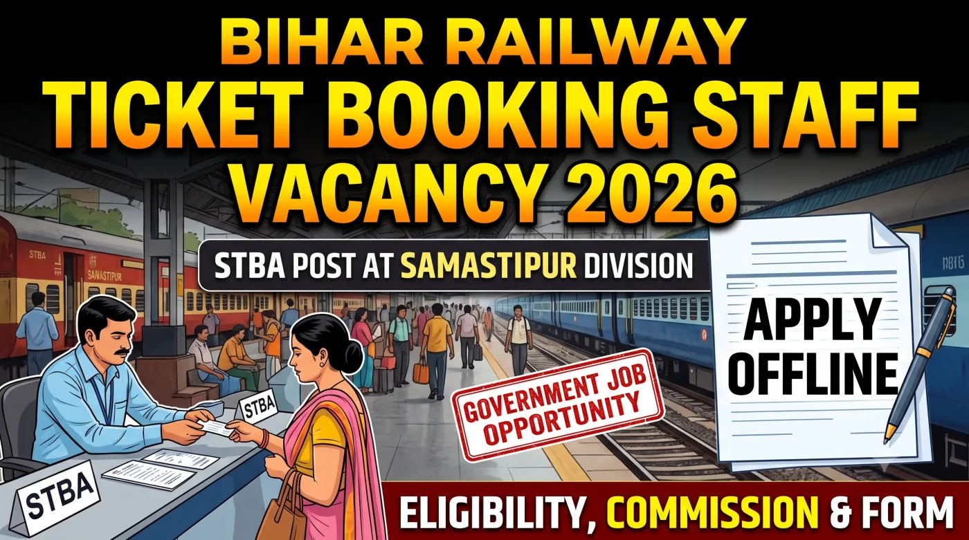 Bihar Railway Ticket Booking Staff Vacancy 2026