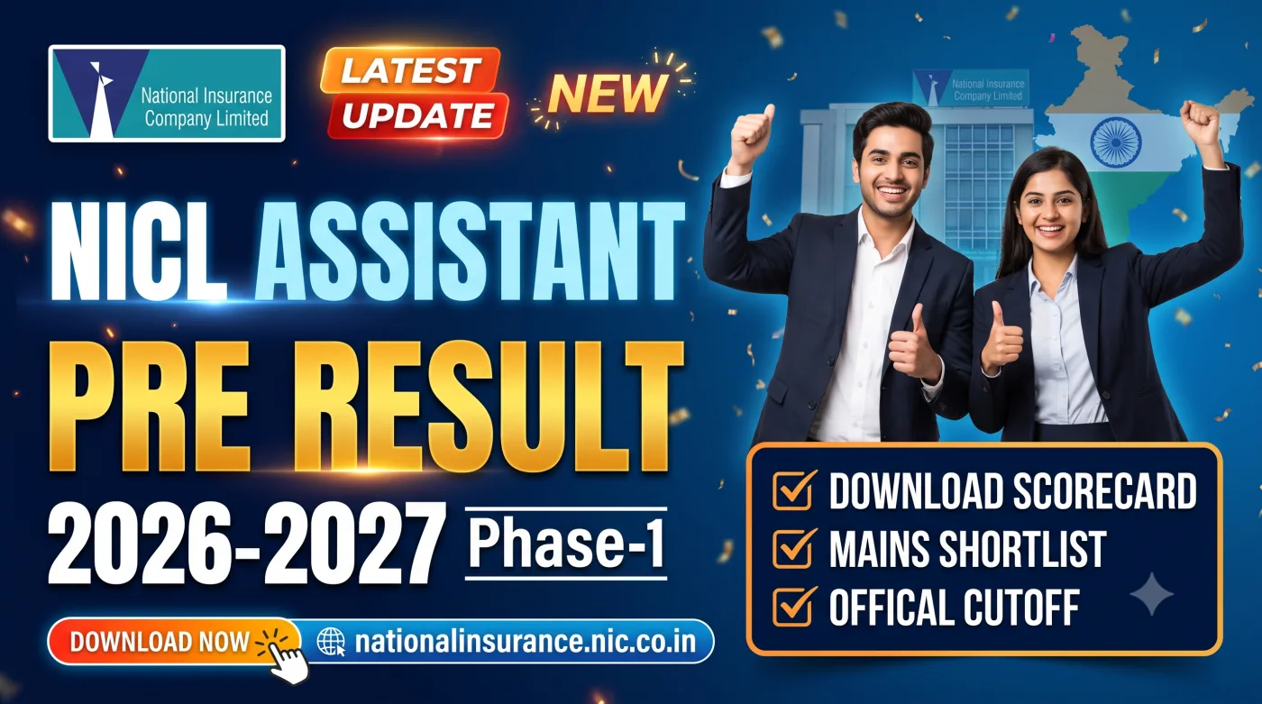 NICL Assistant Pre Result 2026-2027