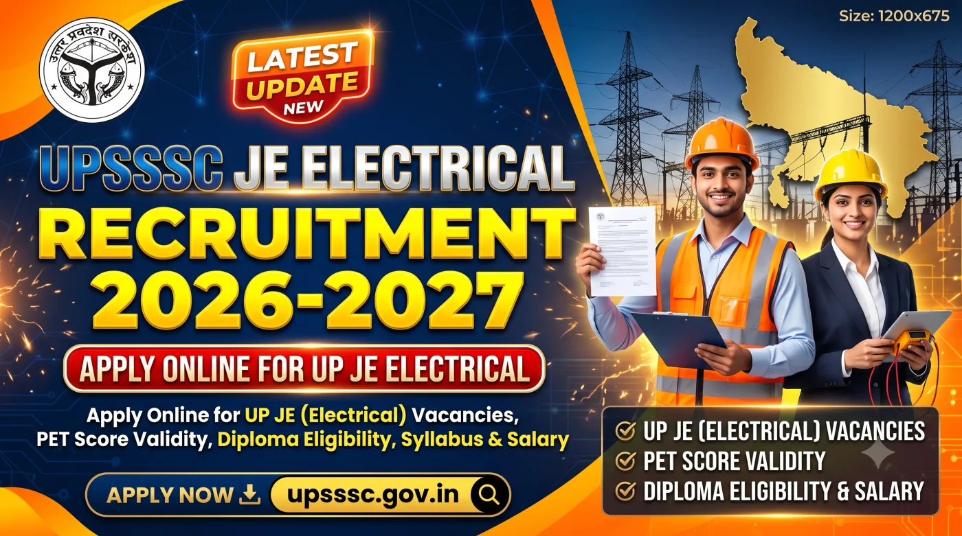 UPSSSC Junior Engineer Electrical Recruitment 2026-2027