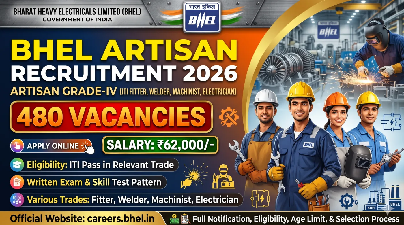 BHEL Artisan Recruitment 2026