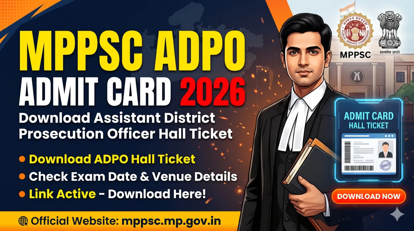 MPPSC ADPO Admit Card 2026