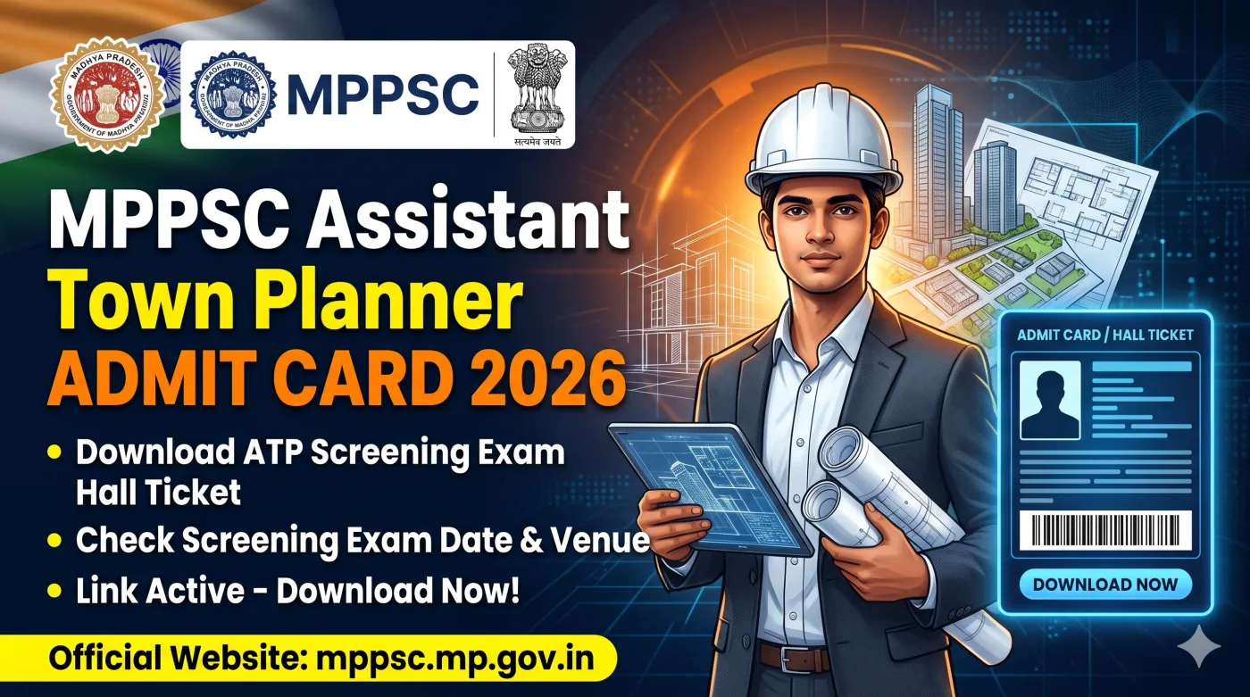 MPPSC Assistant Town Planner Admit Card 2026