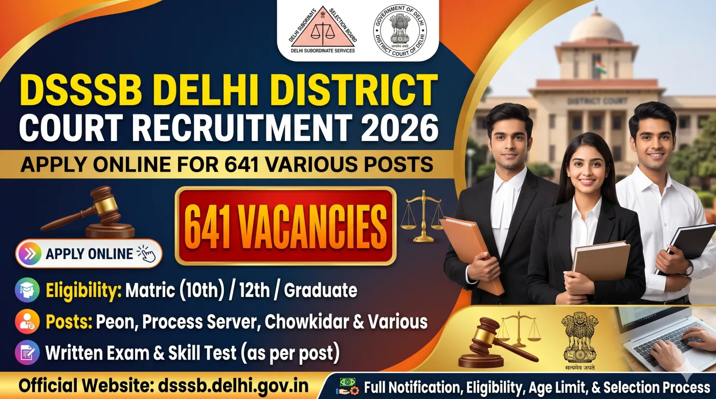 DSSSB Delhi District Court Recruitment 2026